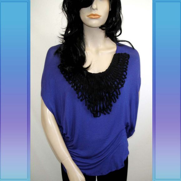 💗 NWT Collective Concepts Top S/M 4-10 Violet - Picture 1 of 8